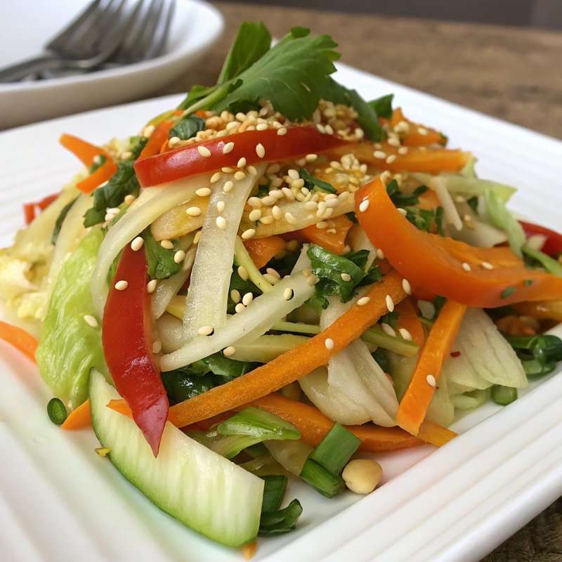 Vibrant Bok Choy and Carrot Slaw