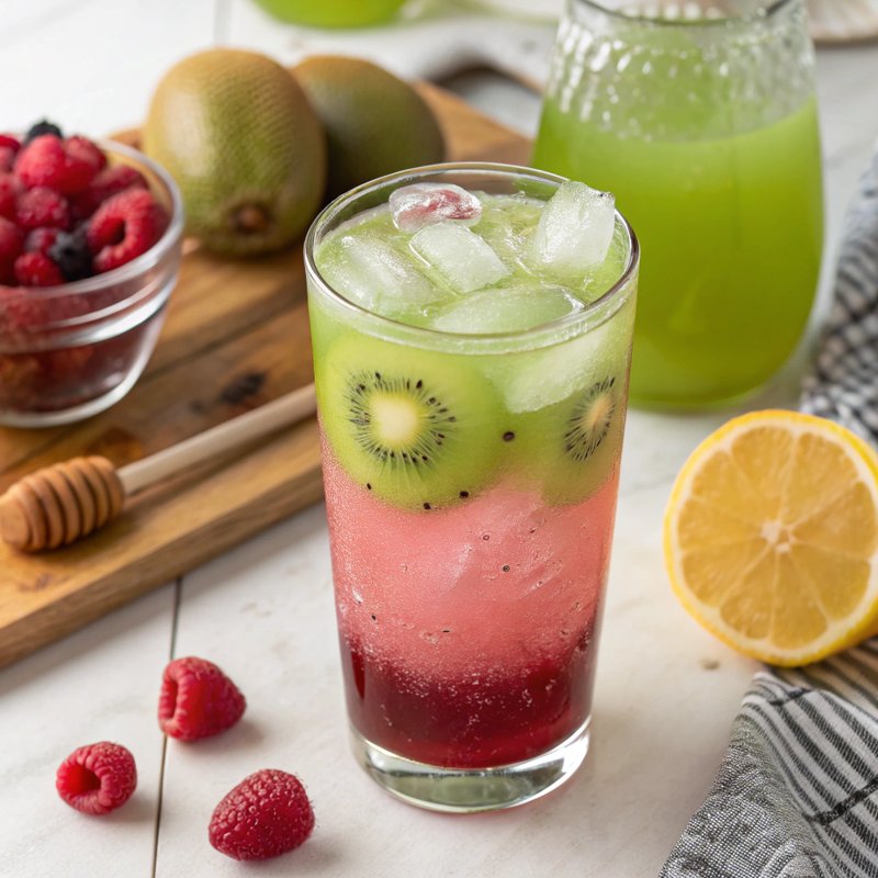 Kiwi and Raspberry Bliss Juice