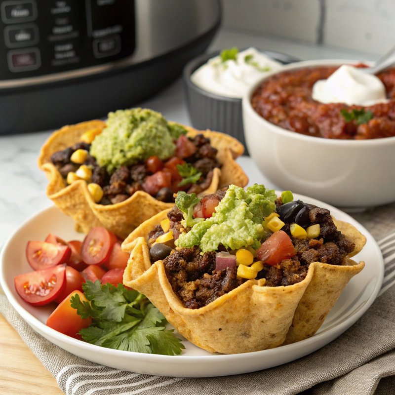 Crispy Air Fryer Taco Bowls