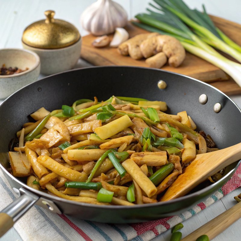 Flavorful Bamboo Shoot Stir-Fry