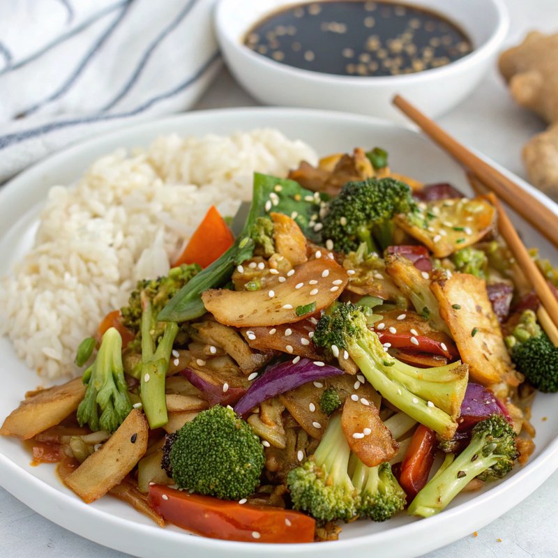 Crisp Cabbage and Broccoli Stir Fry