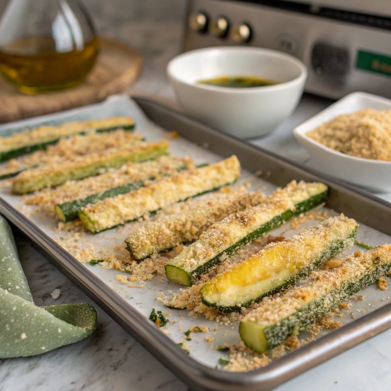 Baked Parmesan Zucchini Fries