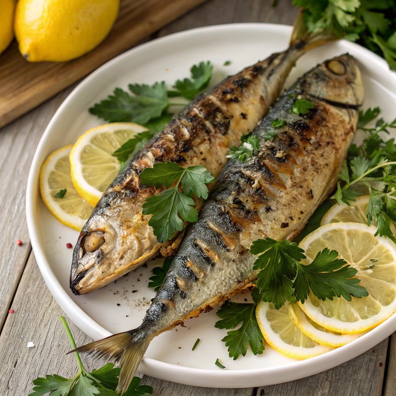 Grilled Mackerel with Lemon and Parsley