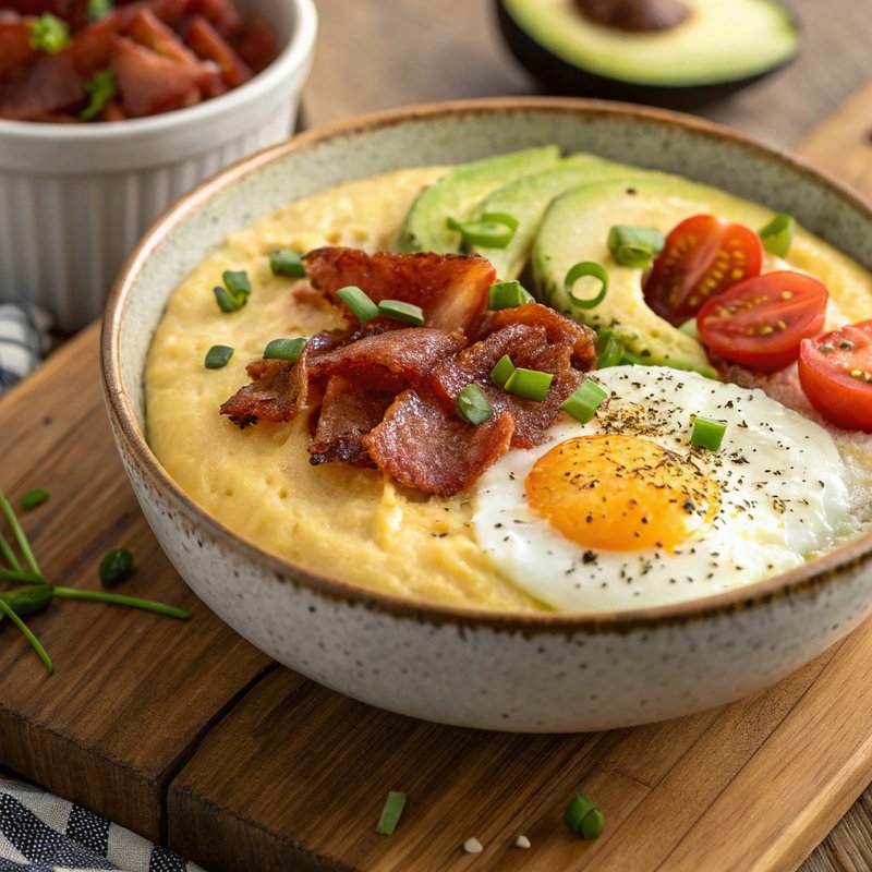 Creamy Polenta Breakfast Bowl