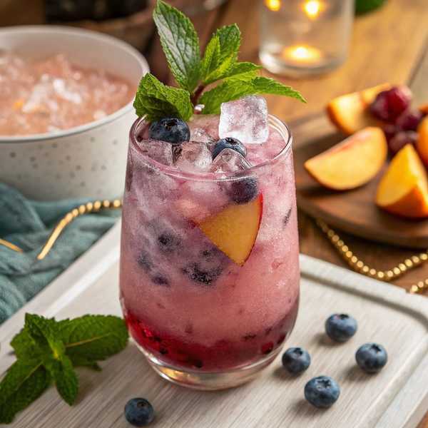 Nectarine and Blueberry Daiquiri