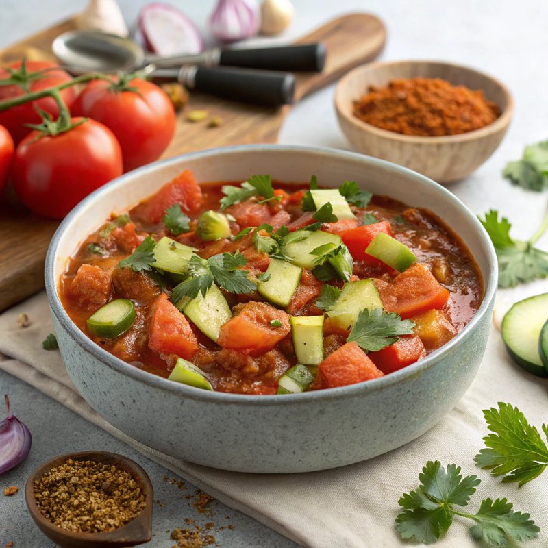 Tomato and Cucumber Curry