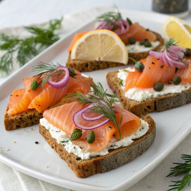 Smoked Salmon on Brown Bread