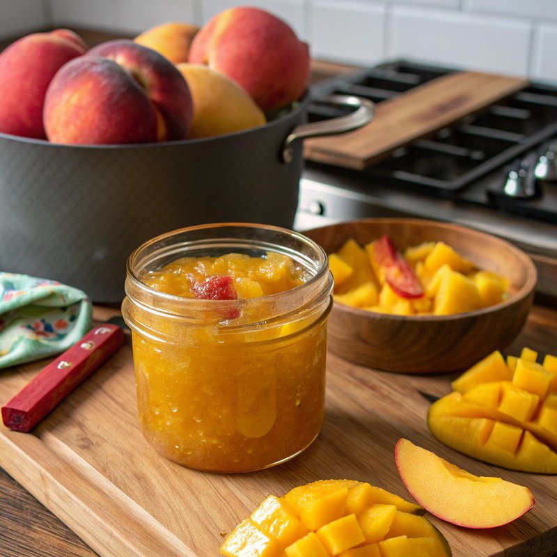 Peach and Mango Jam