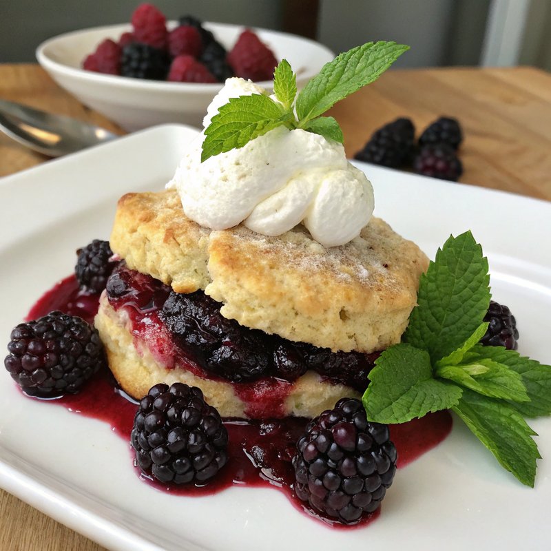 Delicious Blackberry Shortcake