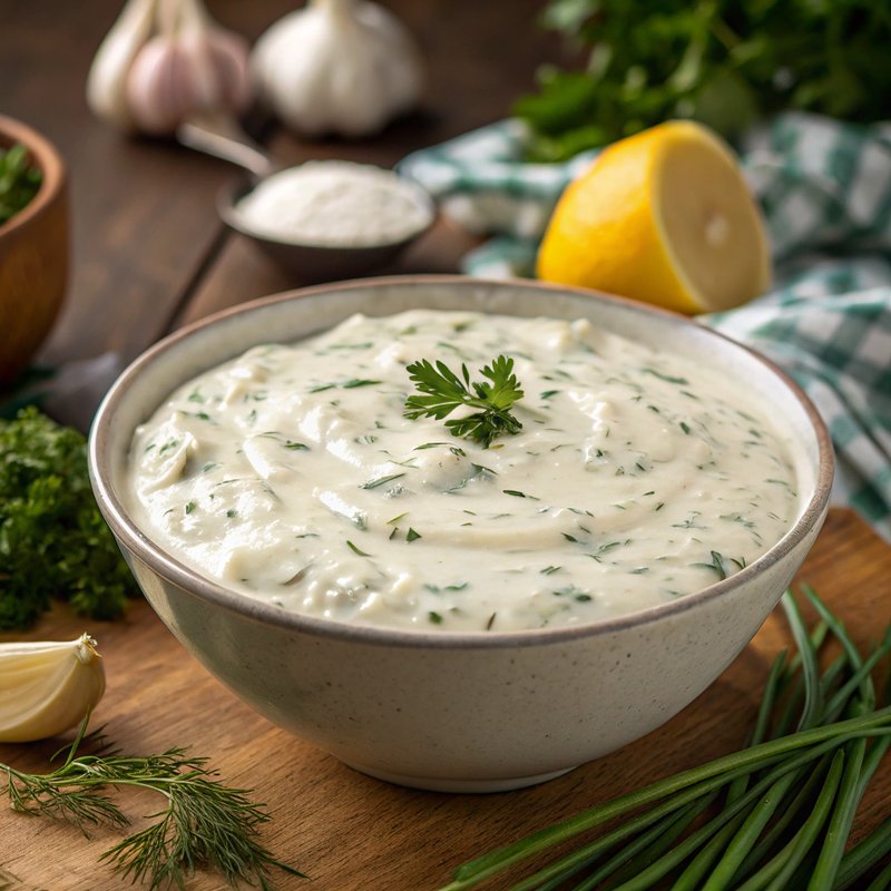 Creamy Homemade Ranch Dressing