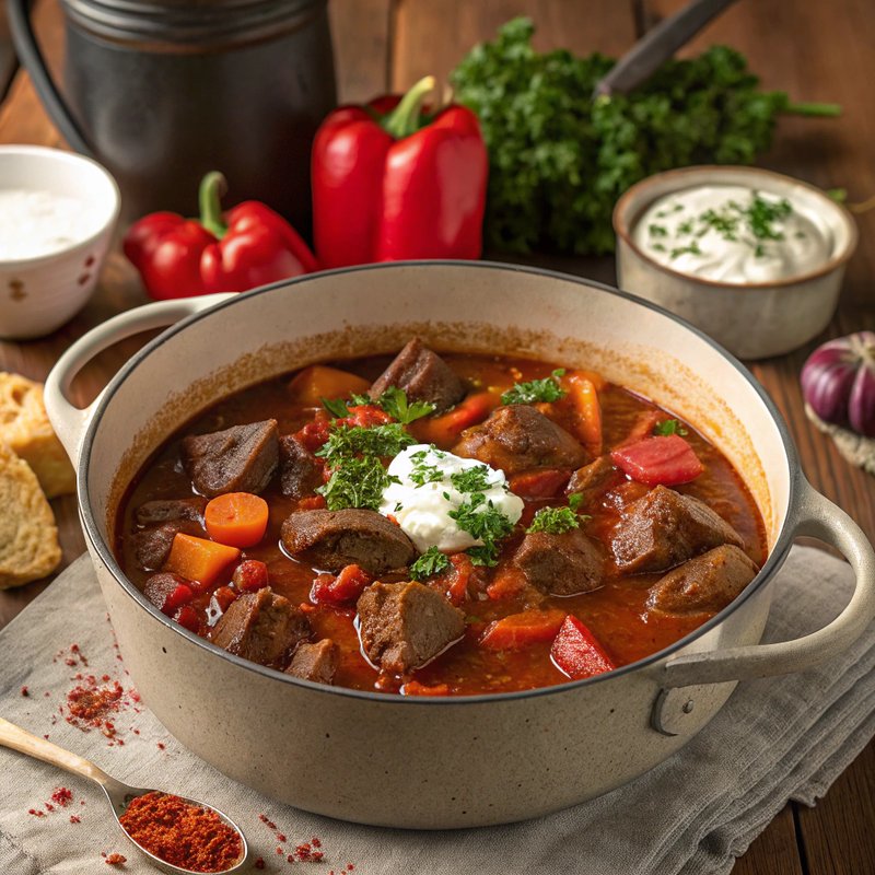 Rindfleischgulasch - Hungarian Beef Stew