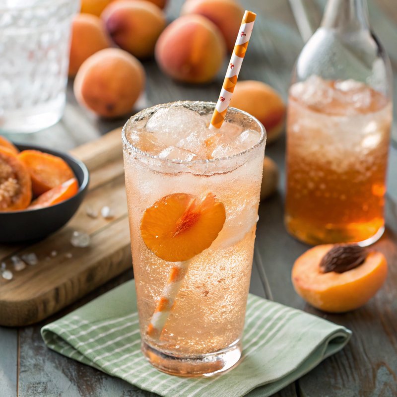 Apricot Italian Soda