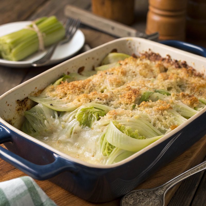 Cabbage and Leek Gratin