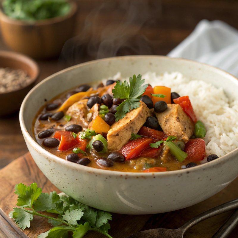 Mexican Chicken and Black Bean Curry