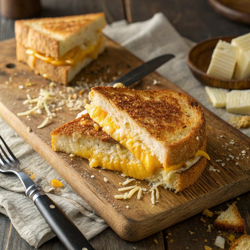 Parmesan Crusted Grilled Cheese