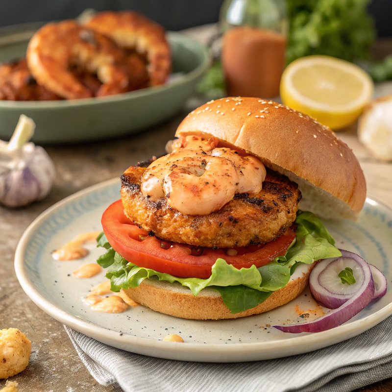 Cajun Shrimp Burger
