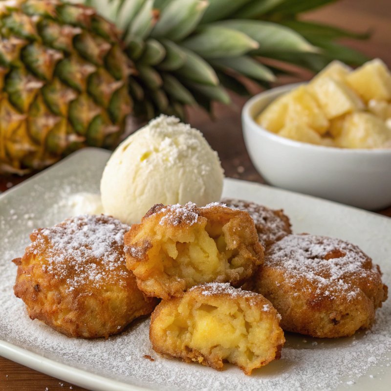 Crispy Pineapple Fritters