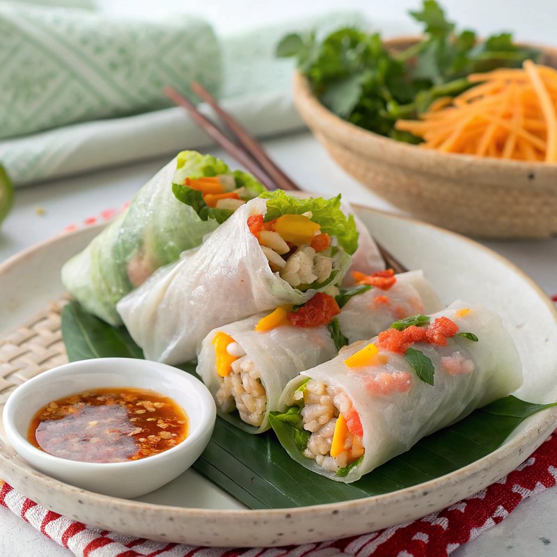 Banh Trang Cuon Thit Heo (Vietnamese Rice Paper Rolls with Pork)