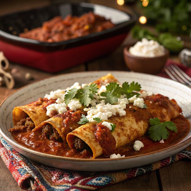 Enchiladas de Jamaica