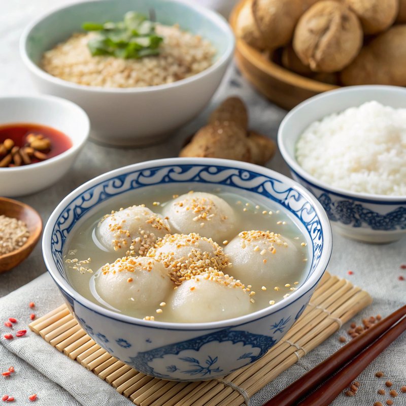 Chè Trôi Nước (Sweet Glutinous Rice Balls in Ginger Syrup)