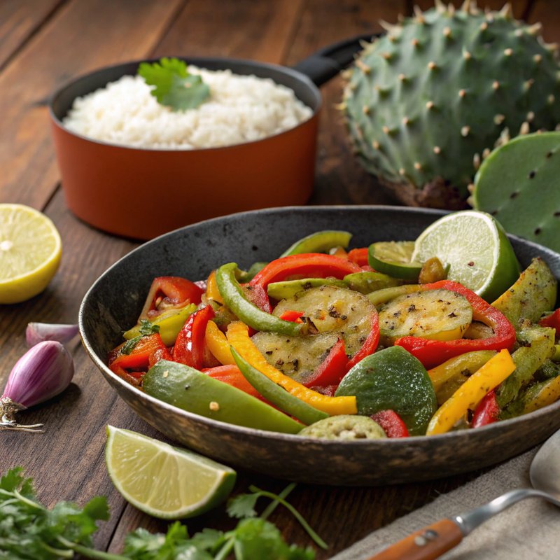 Vibrant Cactus Stir Fry