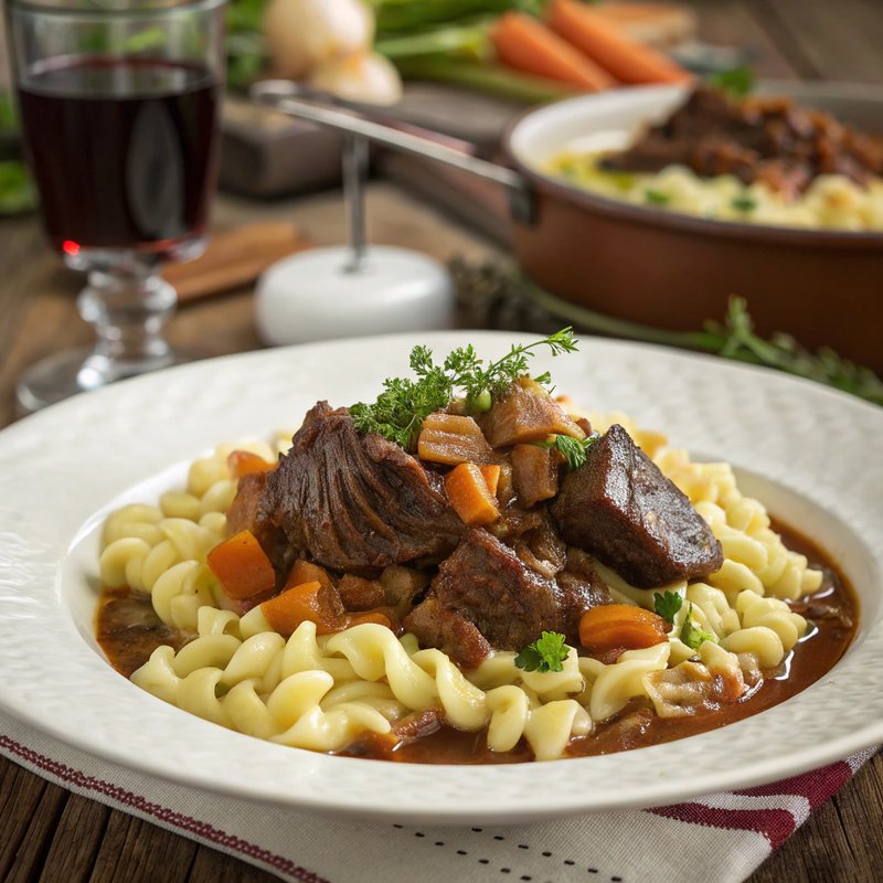 Rindfleisch Mit Spatzle