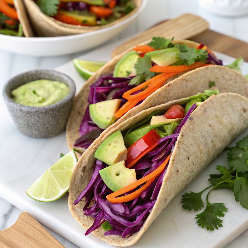 Rainbow Veggie Wraps
