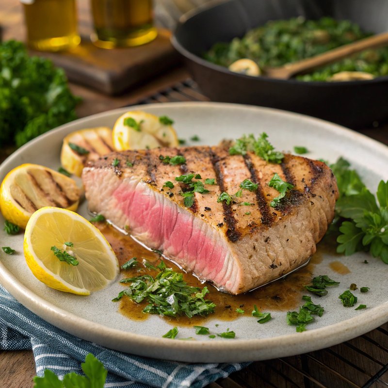 Grilled Herb-Infused Tuna Steak