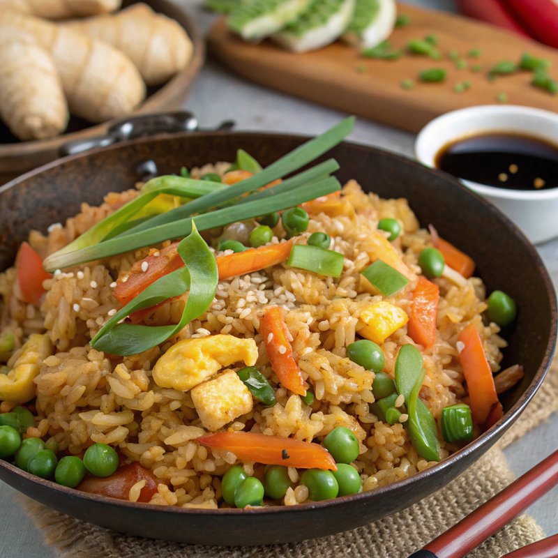 Enhanced Soy Sauce Fried Rice