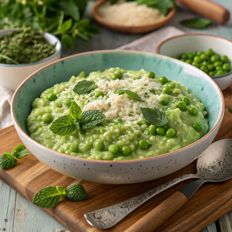 Minted Pea Risotto