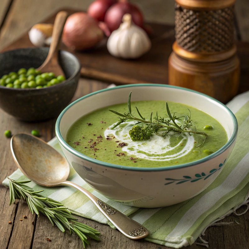 Refreshing Pea and Tarragon Soup