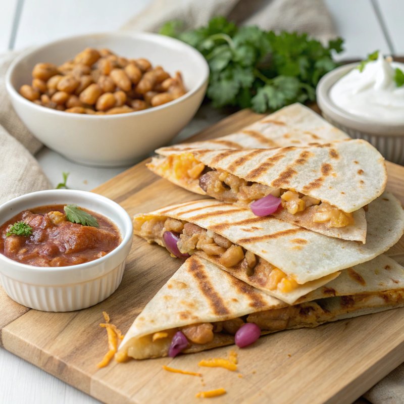 Pinto Bean and Cheese Quesadillas