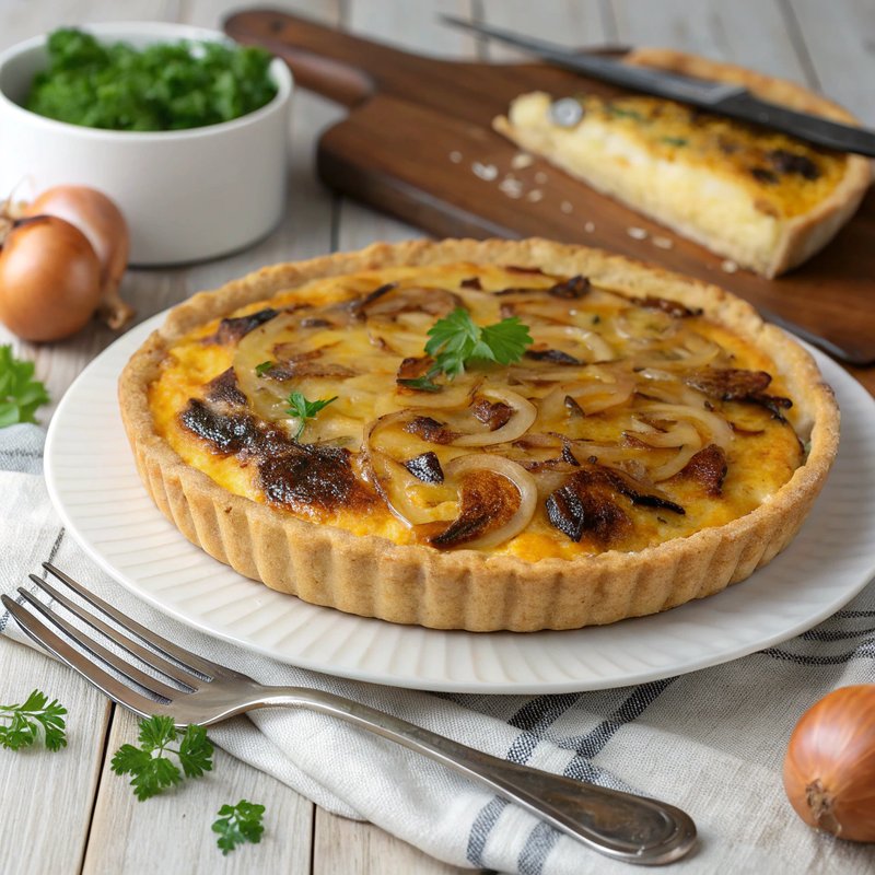 Savory Onion and Cheese Quiche