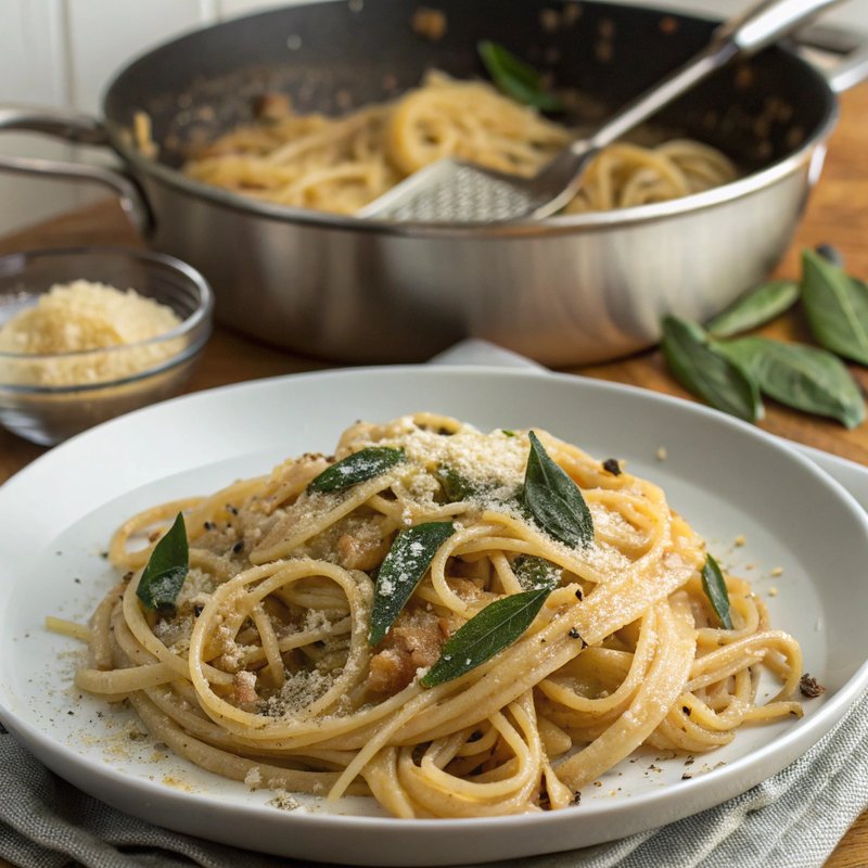 Linguine with Brown Butter and Sage