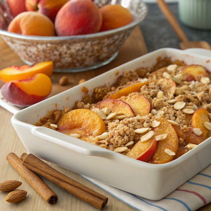 Nectarine and Apricot Crisp