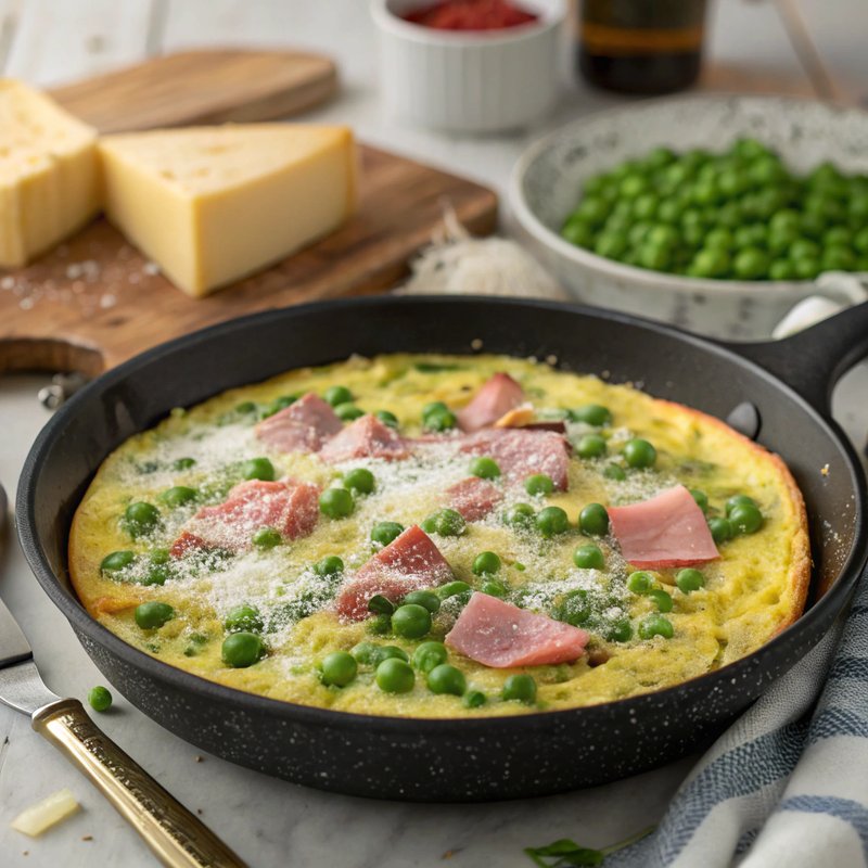 Italian Pea and Ham Frittata