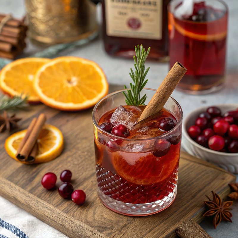 Spiced Cranberry Old Fashioned