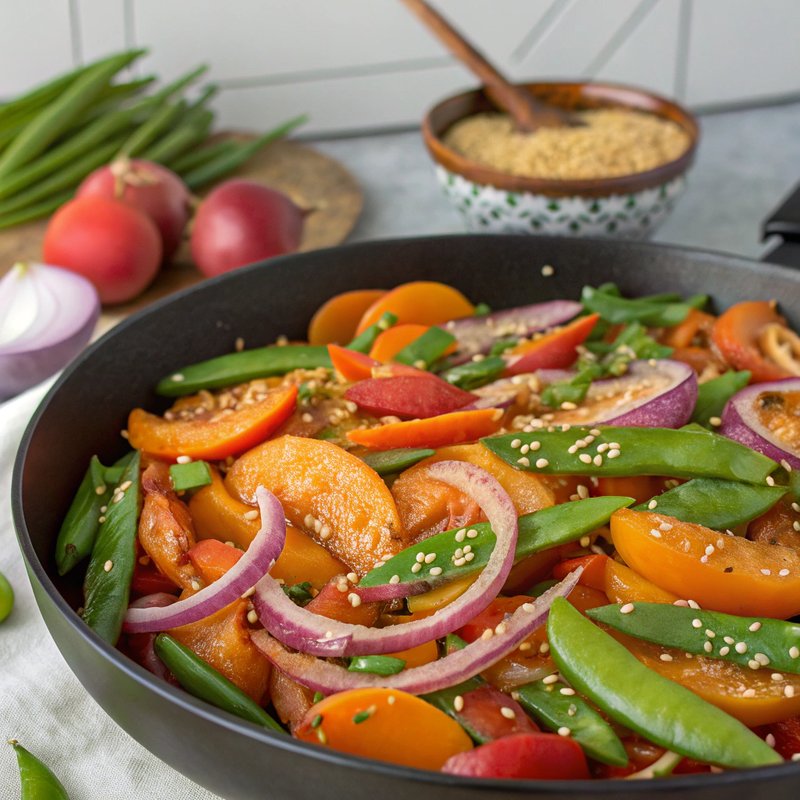 Apricot Crisp Stir Fry