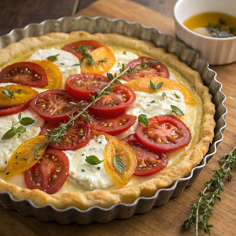 Tomato and Goat Cheese Tart with Thyme