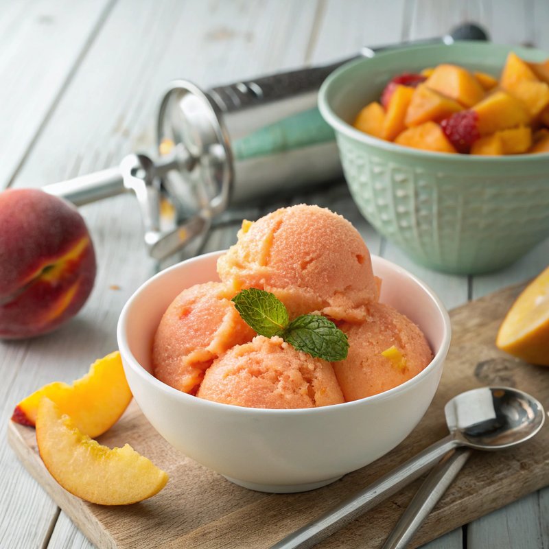 Summer Delight Peach Sorbet