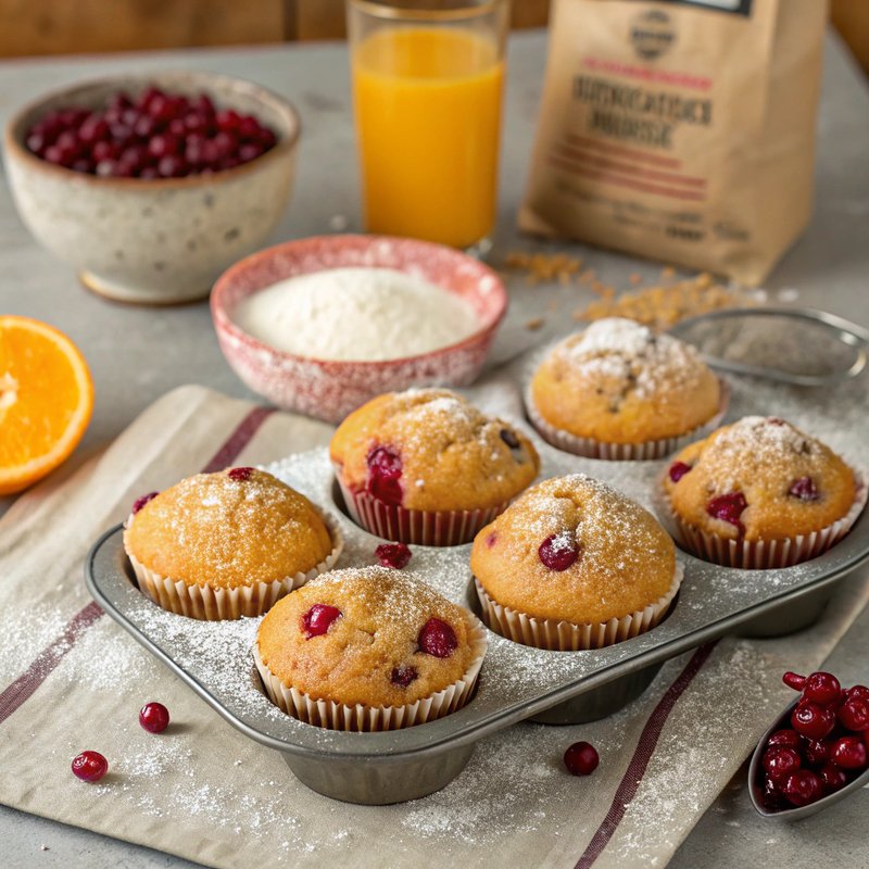 Delicious Orange and Cranberry Muffins
