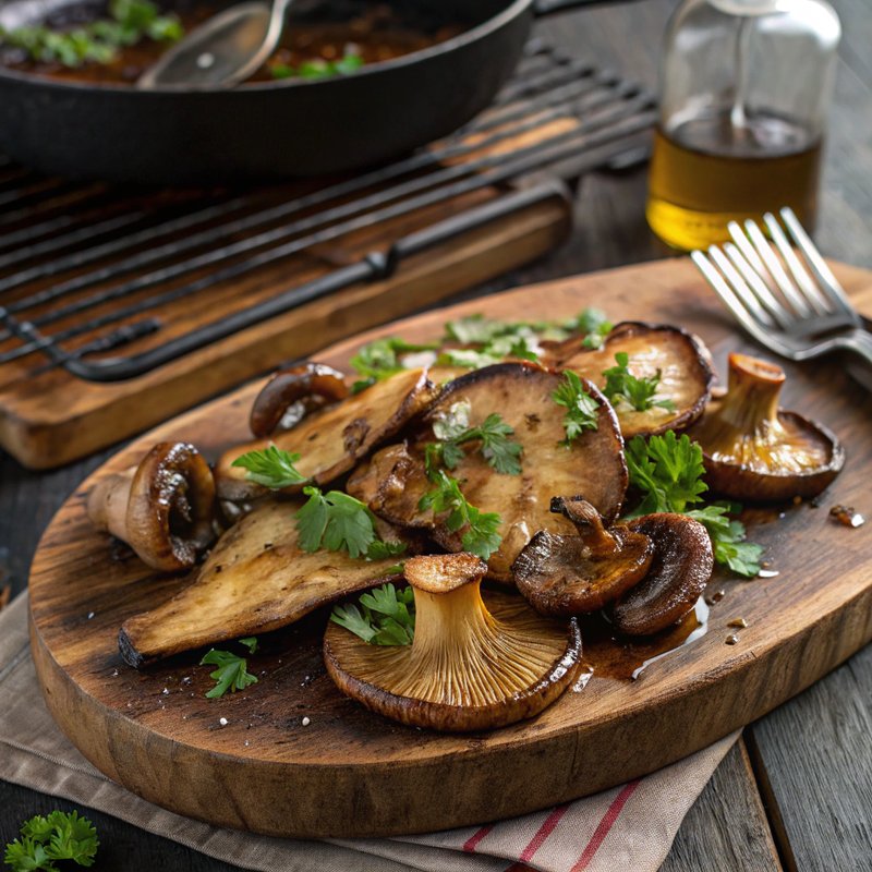 Grilled Oyster Mushrooms