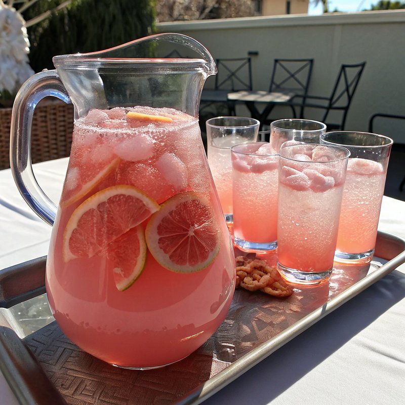 Pink Grapefruit Italian Soda