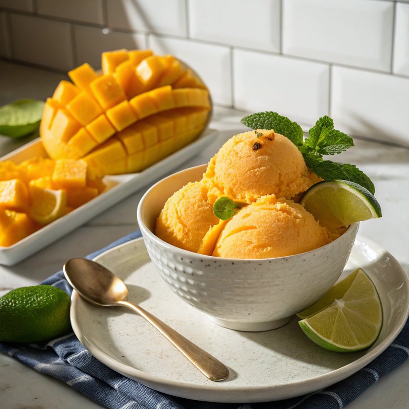 Mango Lime Sorbet