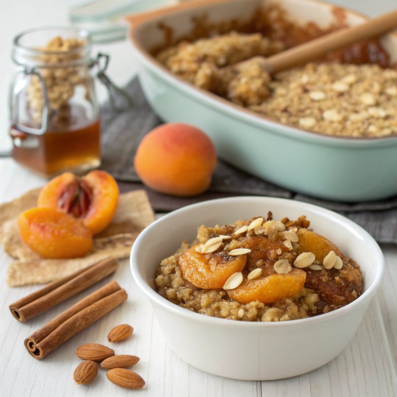 Crunchy Apricot Quinoa Crisp