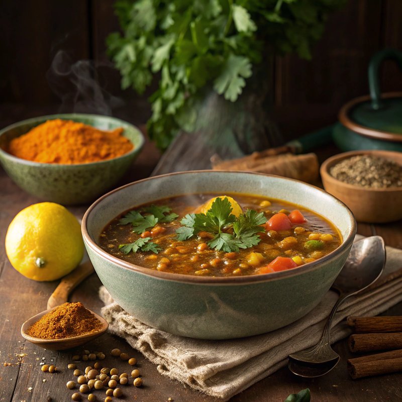 Moroccan Spiced Lentil Soup