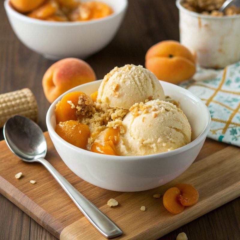 Apricot Crisp Ice Cream