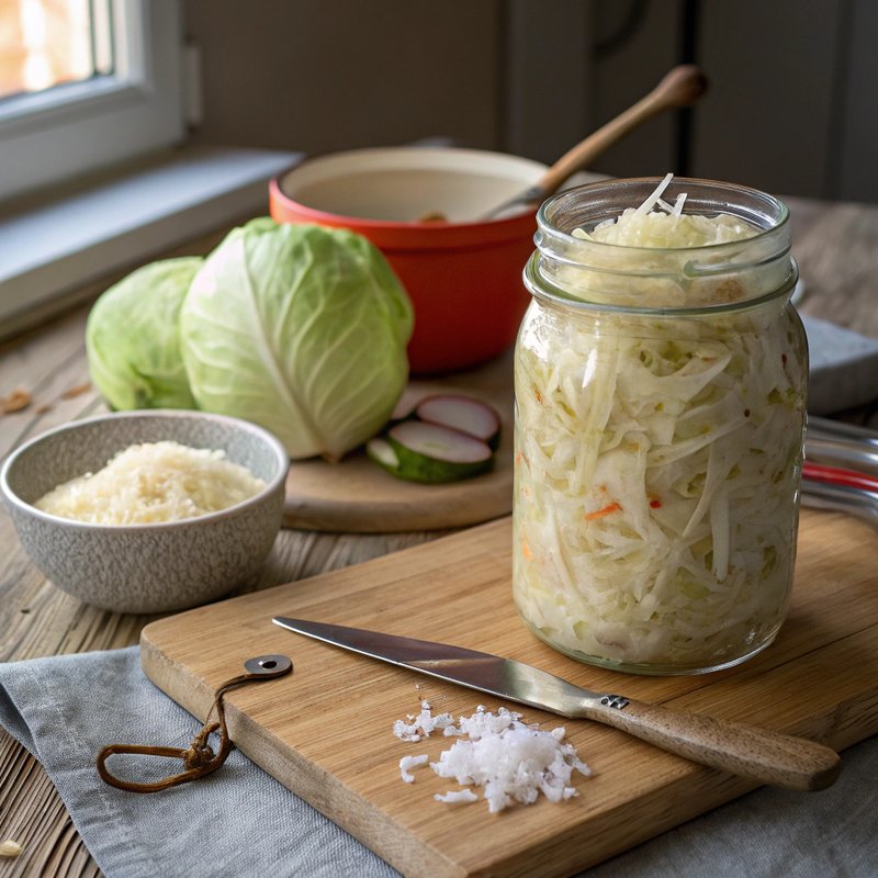 Traditional Homemade Sauerkraut