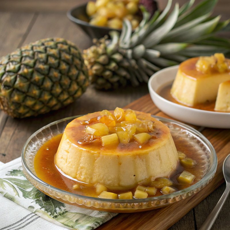 Tropical Pineapple Flan