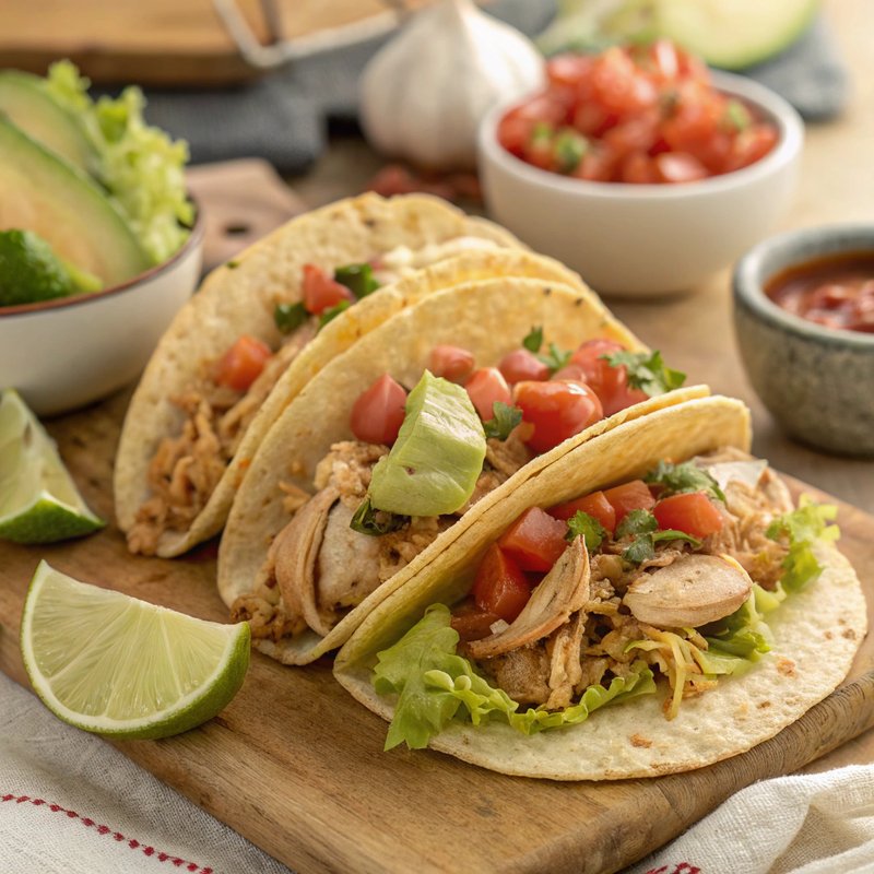 Flavorful Shredded Chicken Tacos